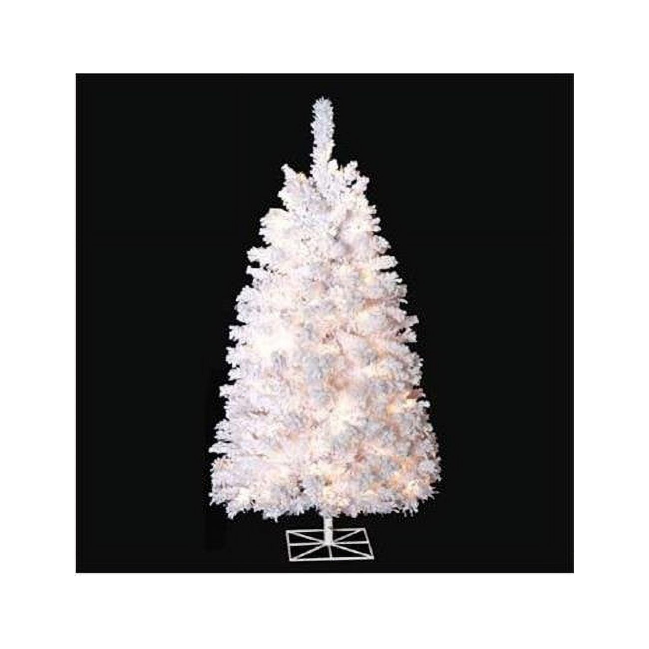 Picture of Autograph Foliages C-120374 4 ft. Flocked Pine Tree, White