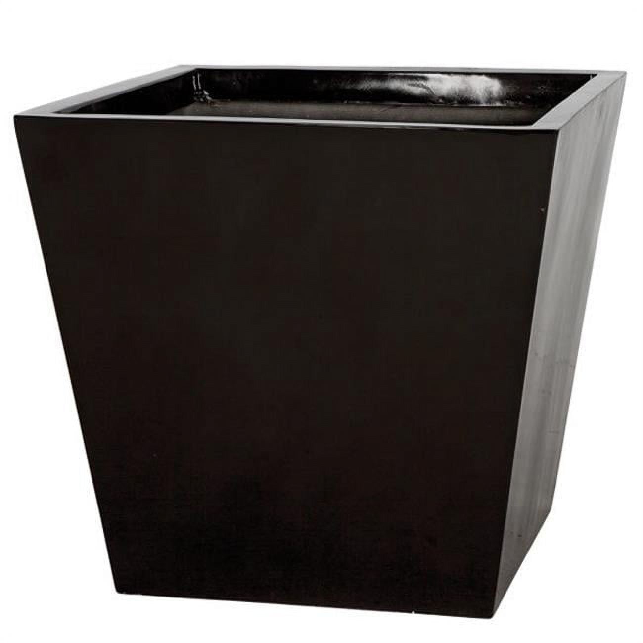 Picture of Autograph Foliages D-130495 23 in. Square Planter, Gloss Black