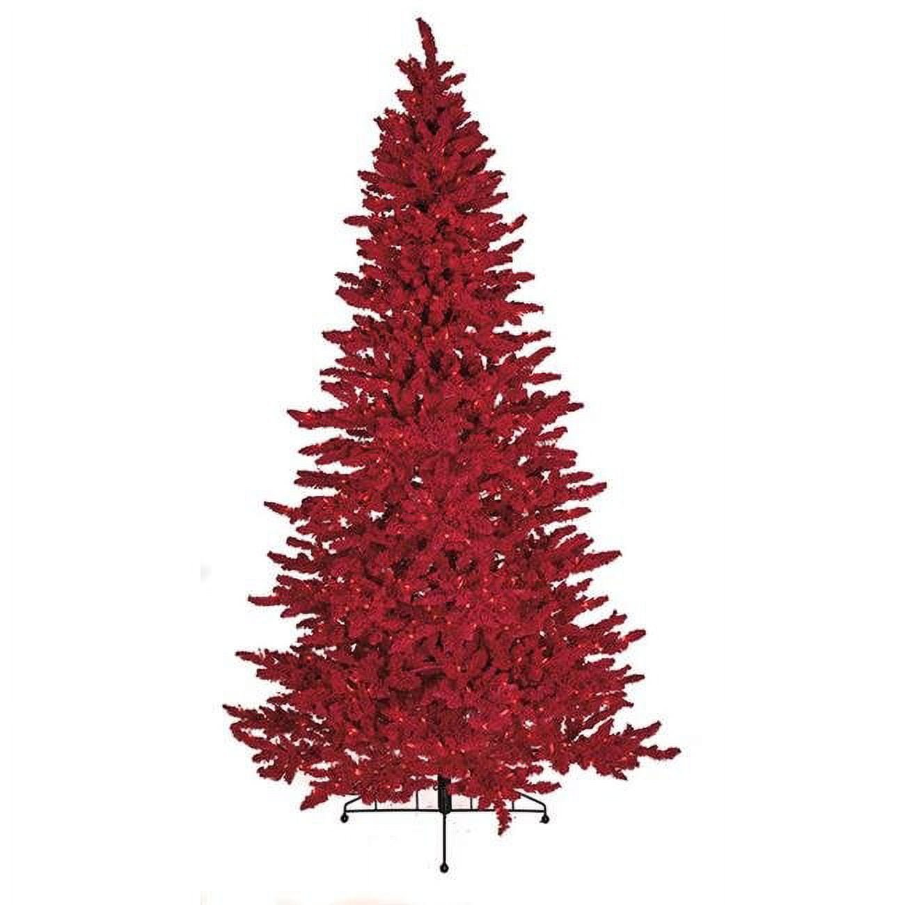 C-180439 7.5 ft. Flock Valentino Tree, Red
