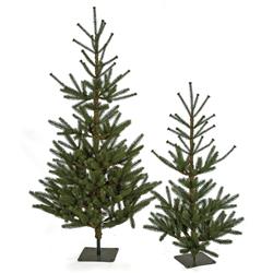 C-180480 3.5 ft. Dawson Fir Tree with Square Base Plate, Green