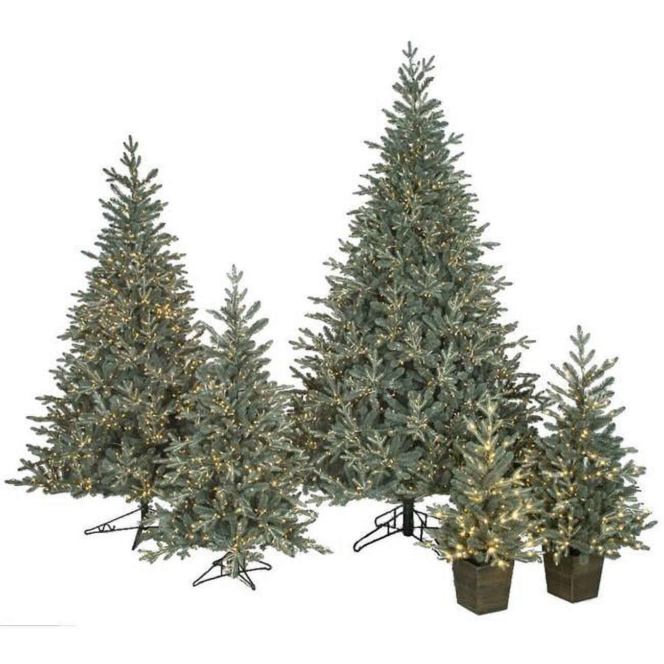 4 ft. Appalachian FIR Tree with Twinkling LED Light, Light Blue