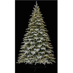 12 ft. Medium Flocked Lockhart Fir Trees - Tall