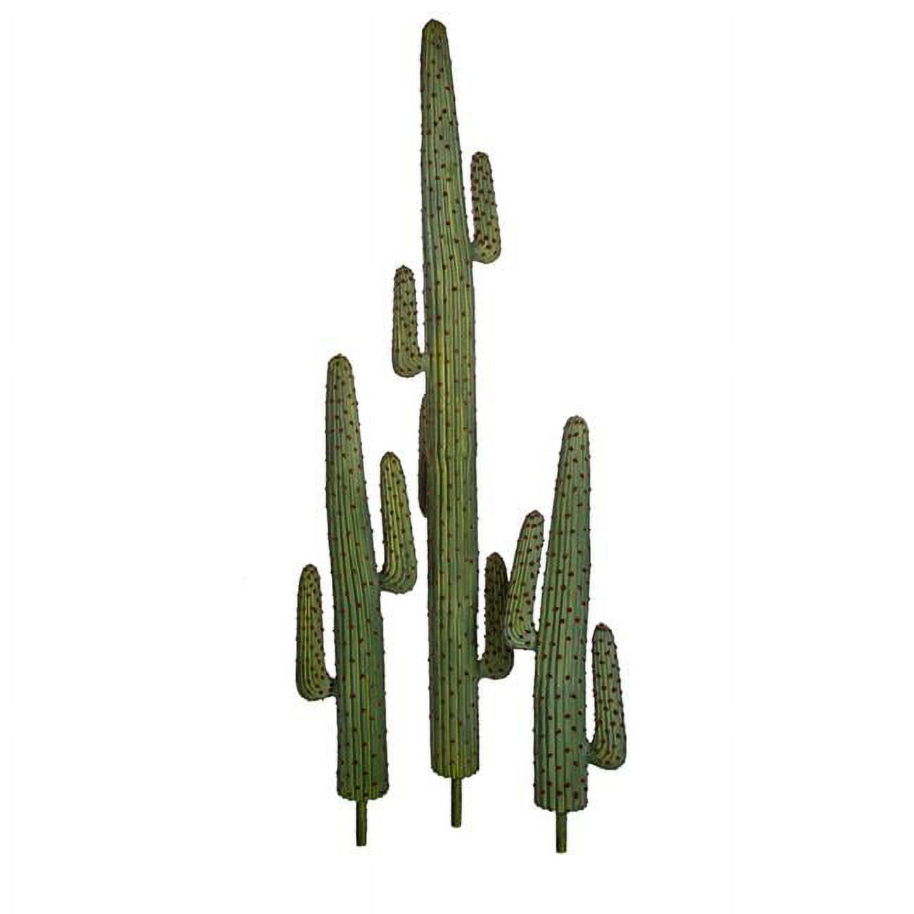 Picture of Autograph Foliages A-195610 58 in. Green Saguaro Cactus Tree with Red & Brown Needles