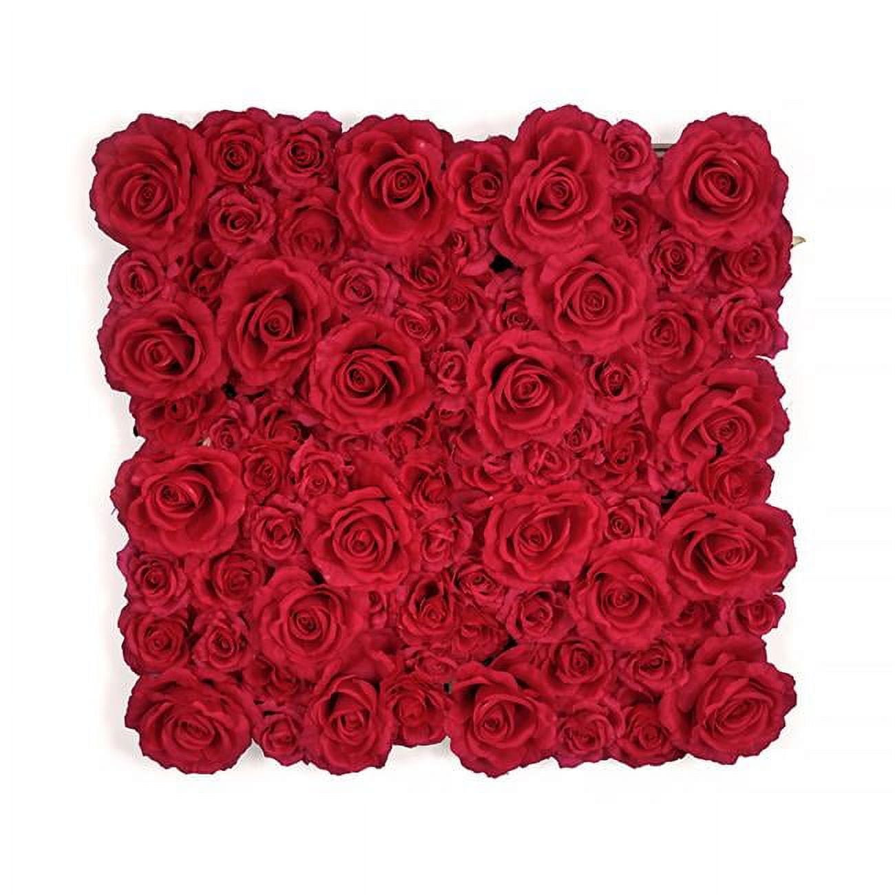 Picture of Autograph Foliages P-191480 20 x 20 in. Artificial Flowering Rose Mat&#44; Red