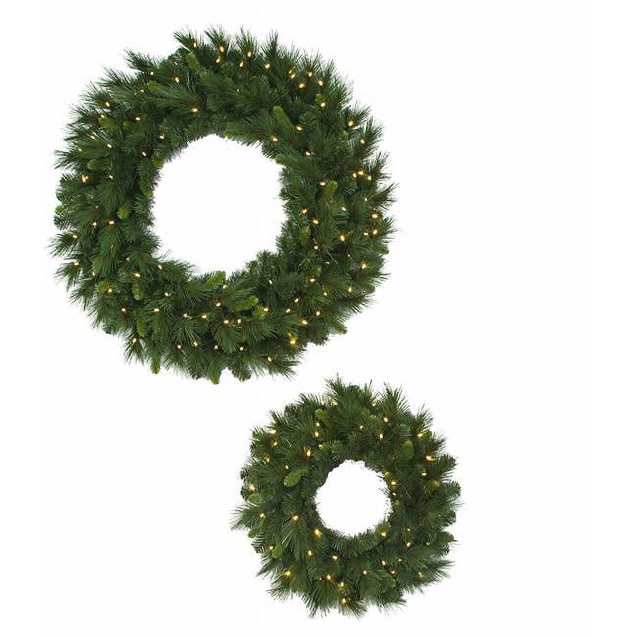 Picture of Autograph Foliages C-195514B 36 in. Battery Operated Led Artisan Mixed Pine Wreath