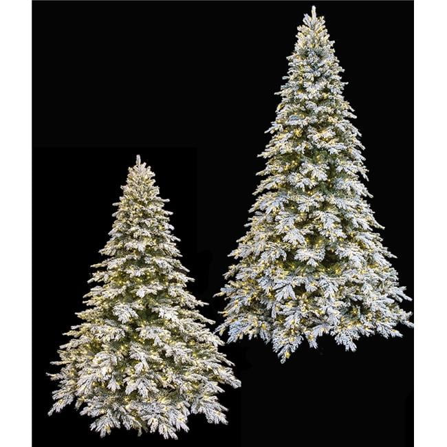 Picture of Autograph Foliages C-200374 5 ft. Flocked Mountain Spruce Trees with LED Lights, Black