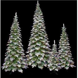Picture of Autograph Foliages C-191414 7.5 ft. Pencil Sitka Spruce Trees, Flocked