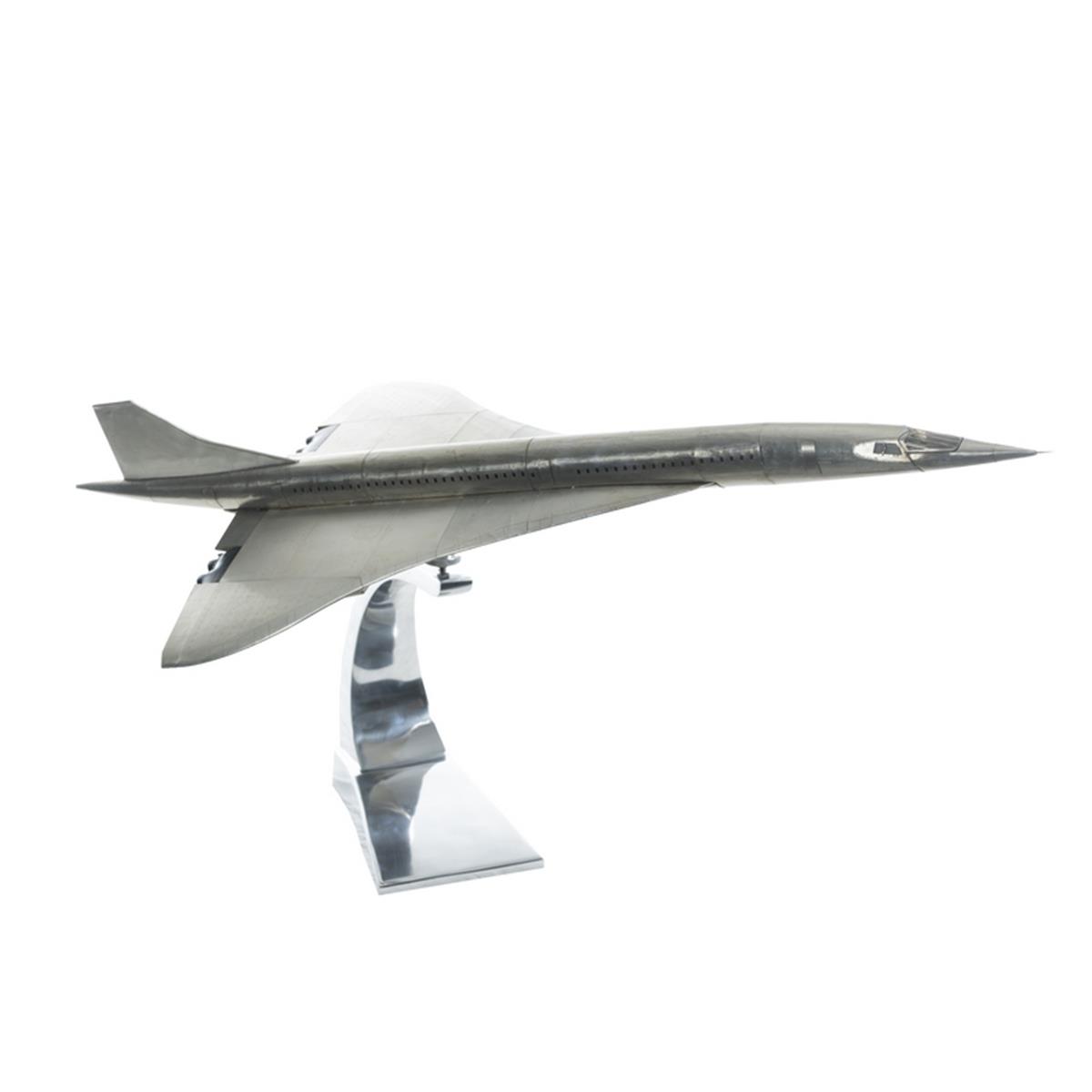 Picture of Authentic Models AP460 Concorde Model Plane&#44; Polished Aluminum