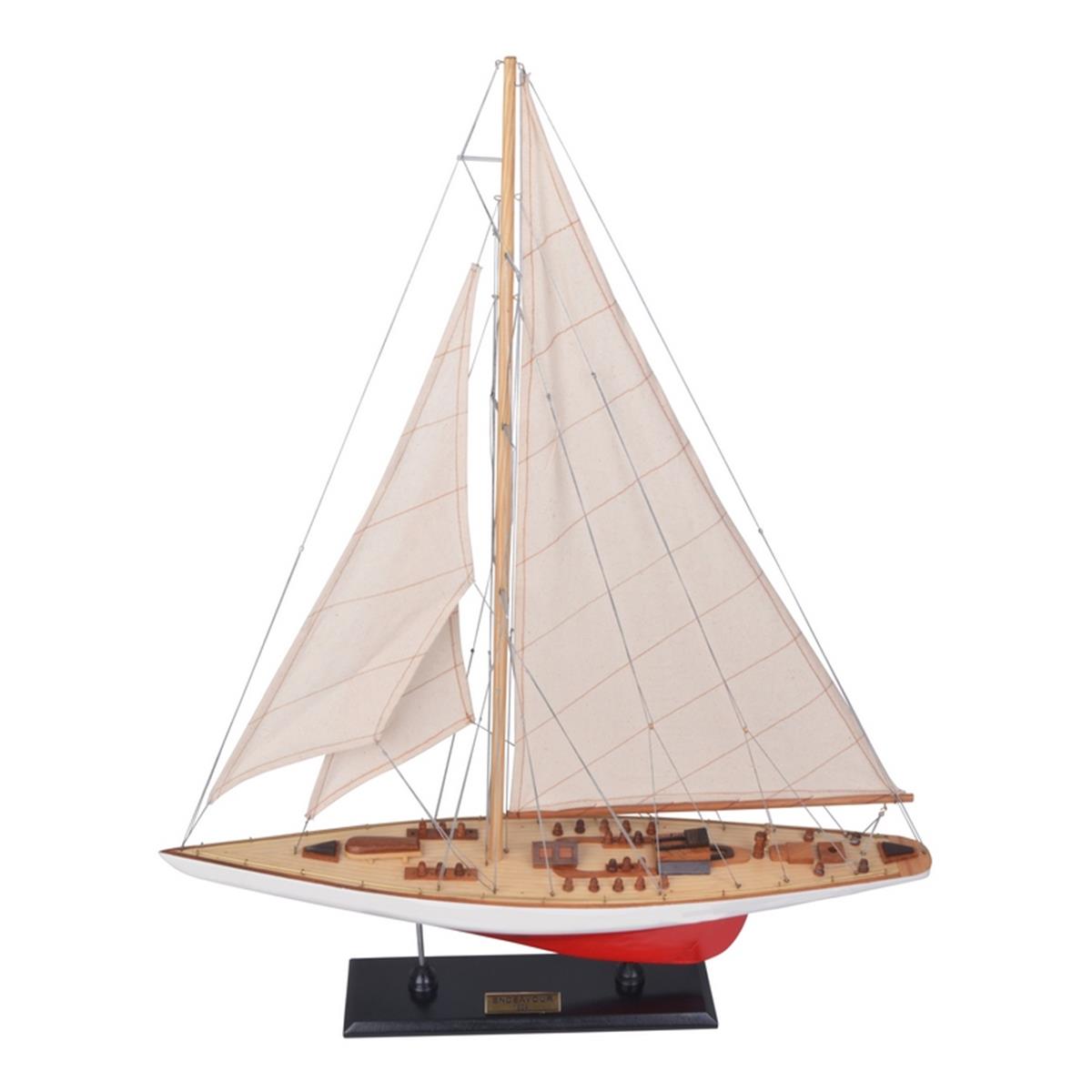 Picture of Authentic Models AS154 Endeavour L60 Yacht&#44; Red & White