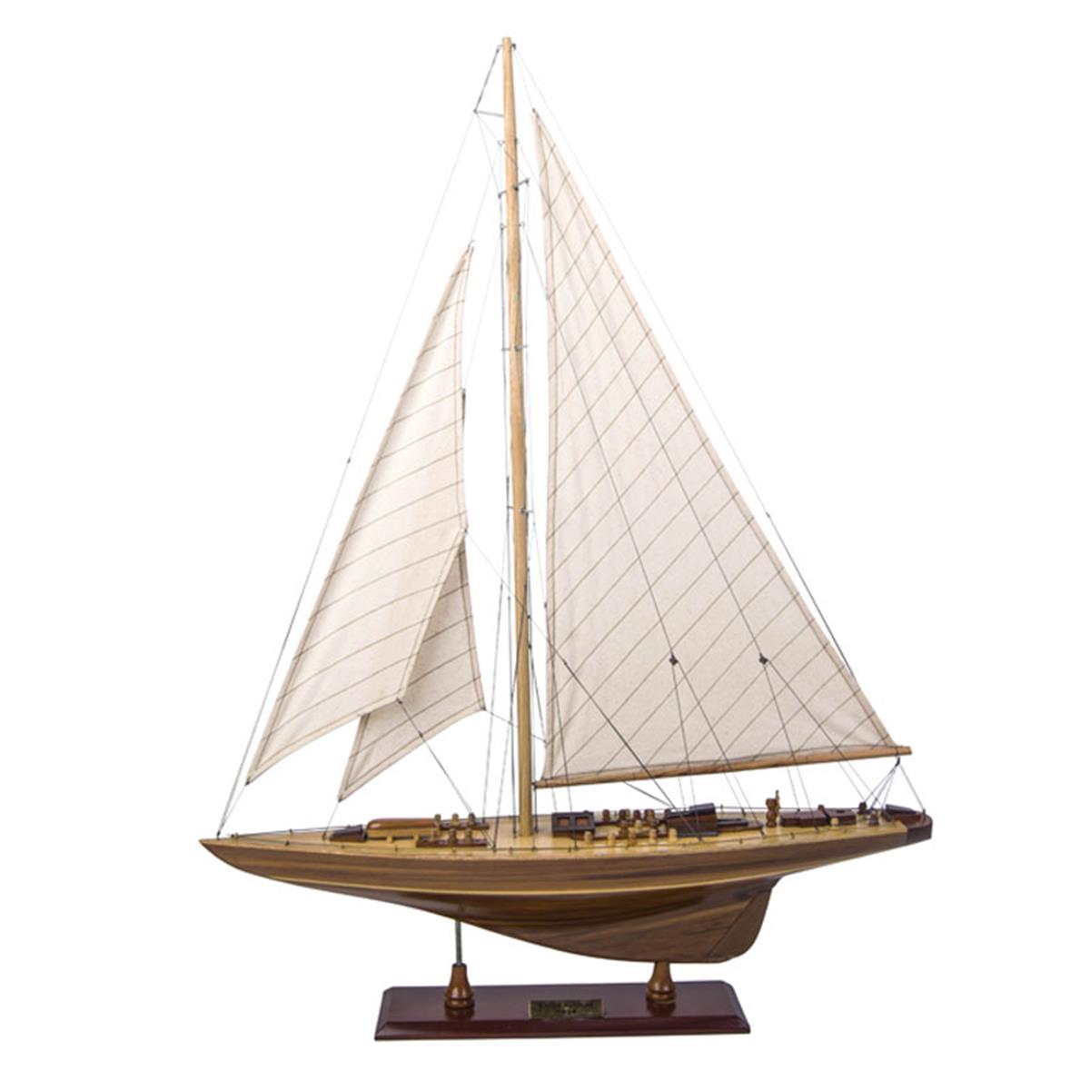 Picture of Authentic Models AS156 Endeavour Classic Wood Yacht&#44; Multi Color