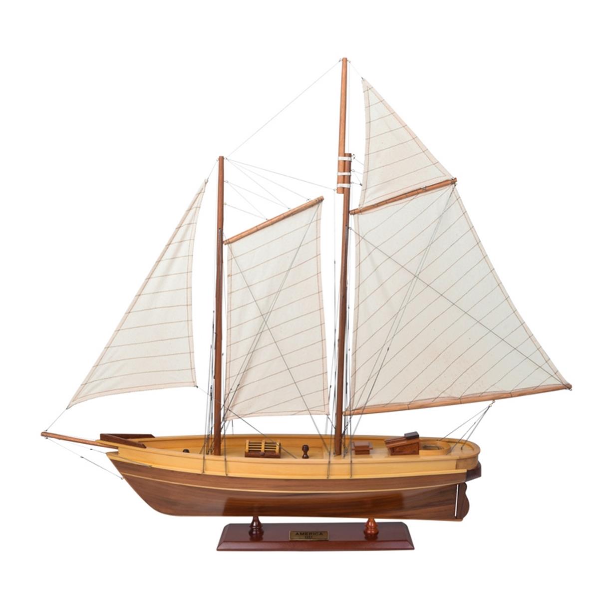 Picture of Authentic Models AS137 America Wood Yacht&#44; Multi Color - Small