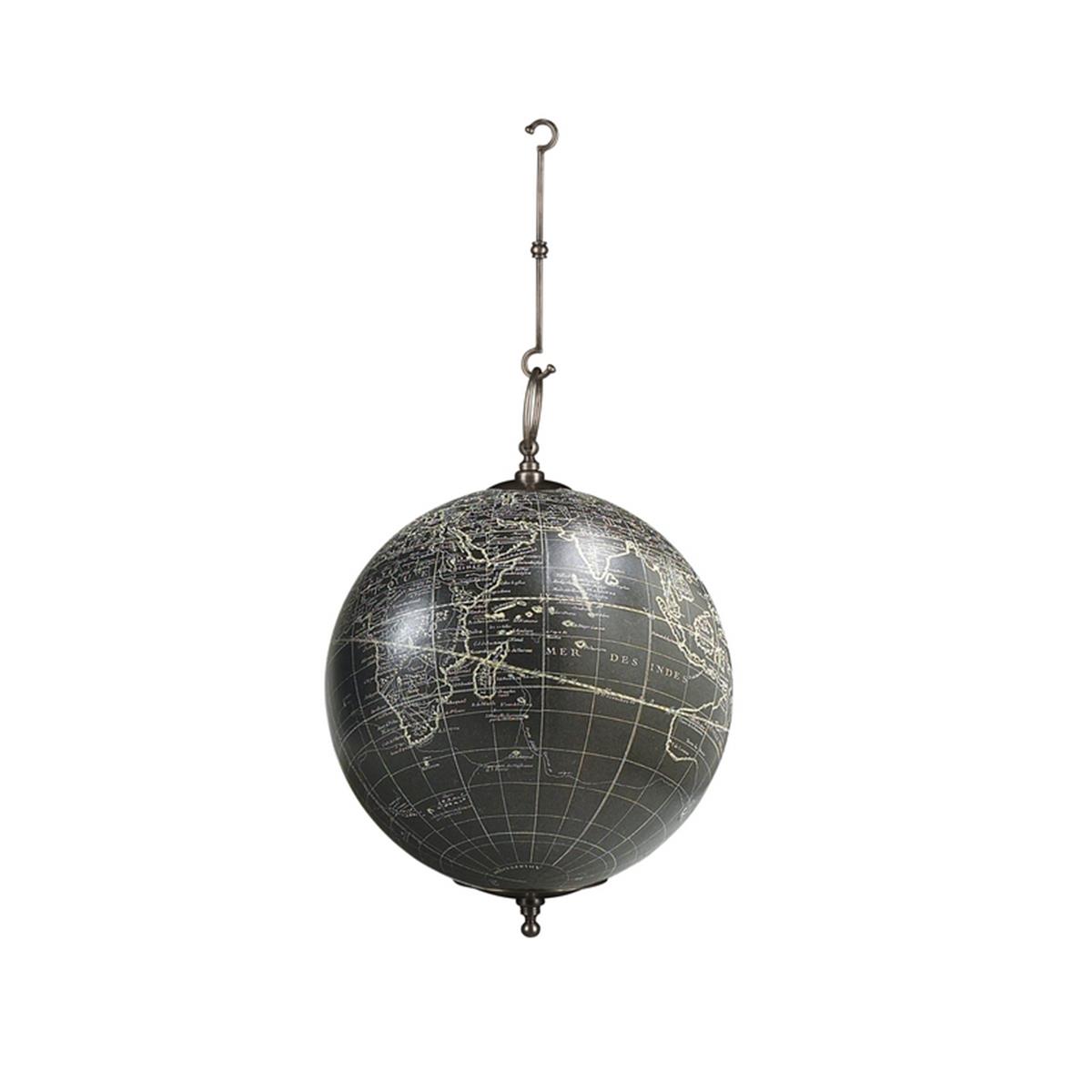 Picture of Authentic Models GL071 Vaugondy Hanging Globe&#44; Pewter & Black - Large