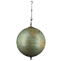 Picture of Authentic Models GL072 Weber Costello Hanging Globe&#44; Pewter & Multi Color - Large