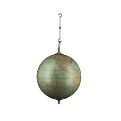Picture of Authentic Models GL075 Weber Costello Hanging Globe&#44; Pewter & Multi Color - Small