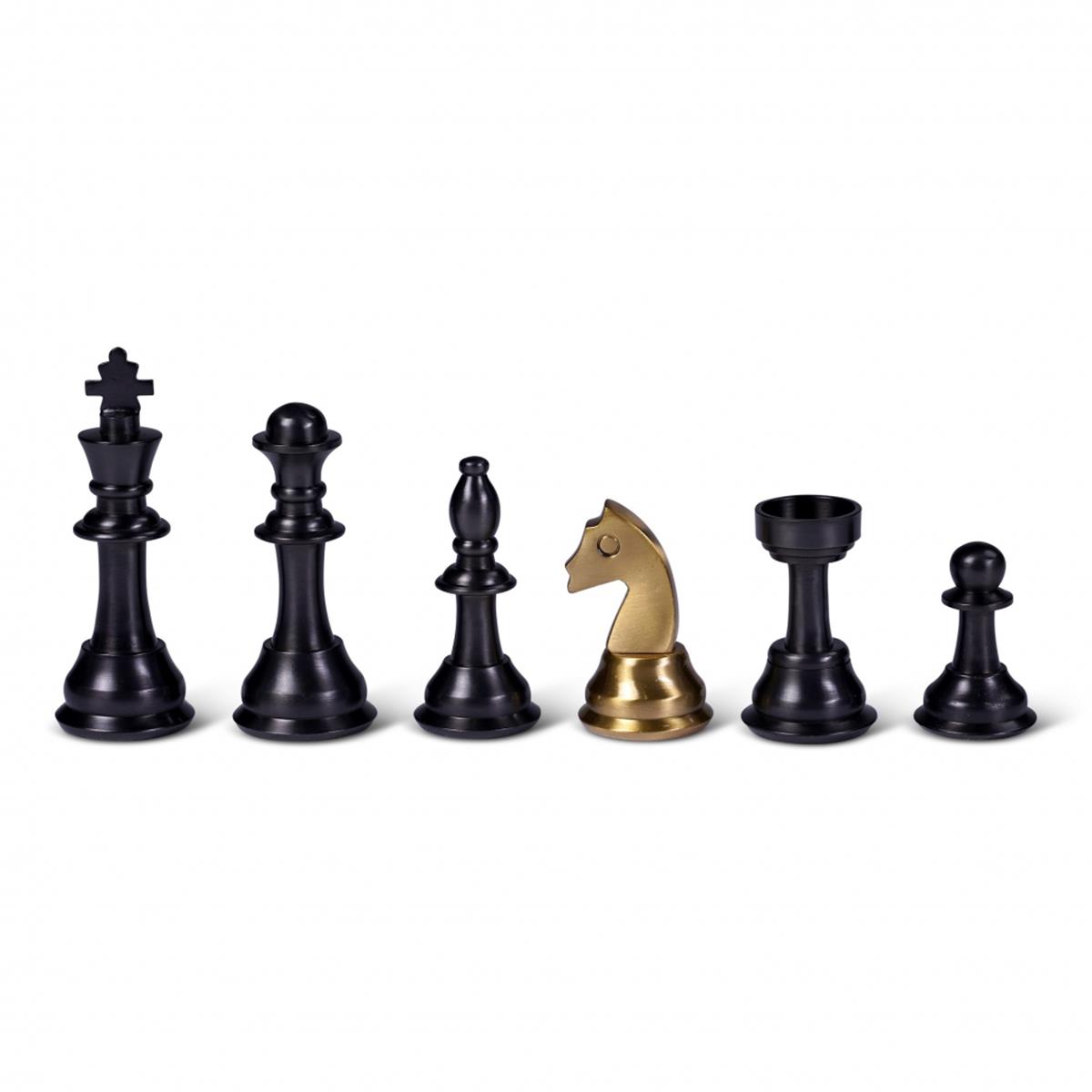Picture of Authentic Models GR033 Metal Chess Set, Multi Color