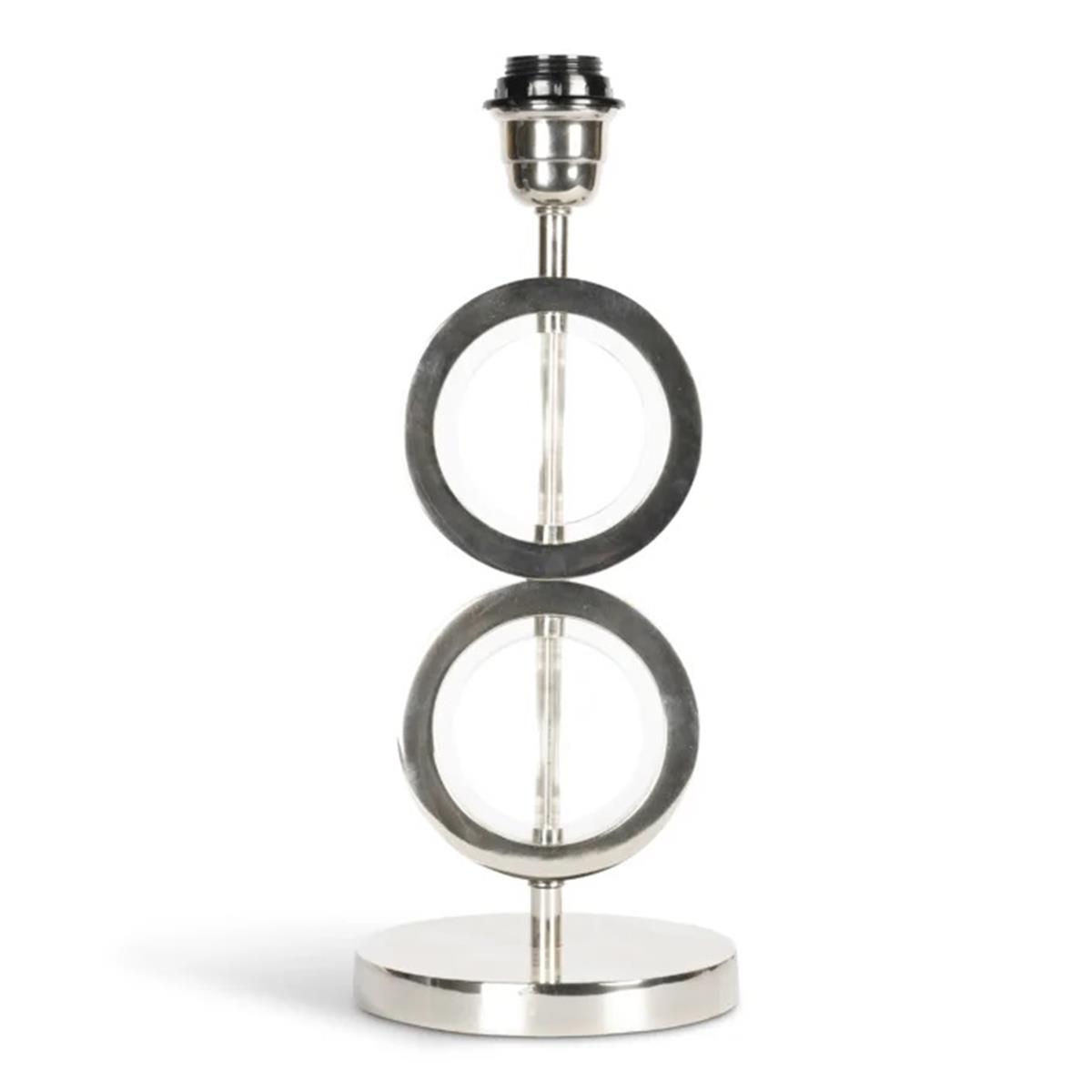 Picture of Authentic Models SL085US Silver & Transparent Double Art Deco Circle Lamp