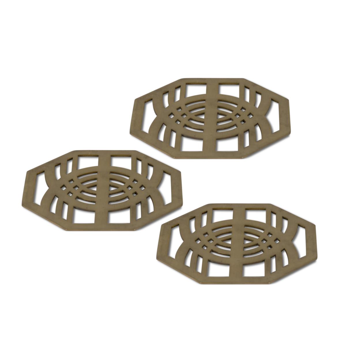 Picture of Authentic Models BA012 Steel Coasters, Gold - Set of 3