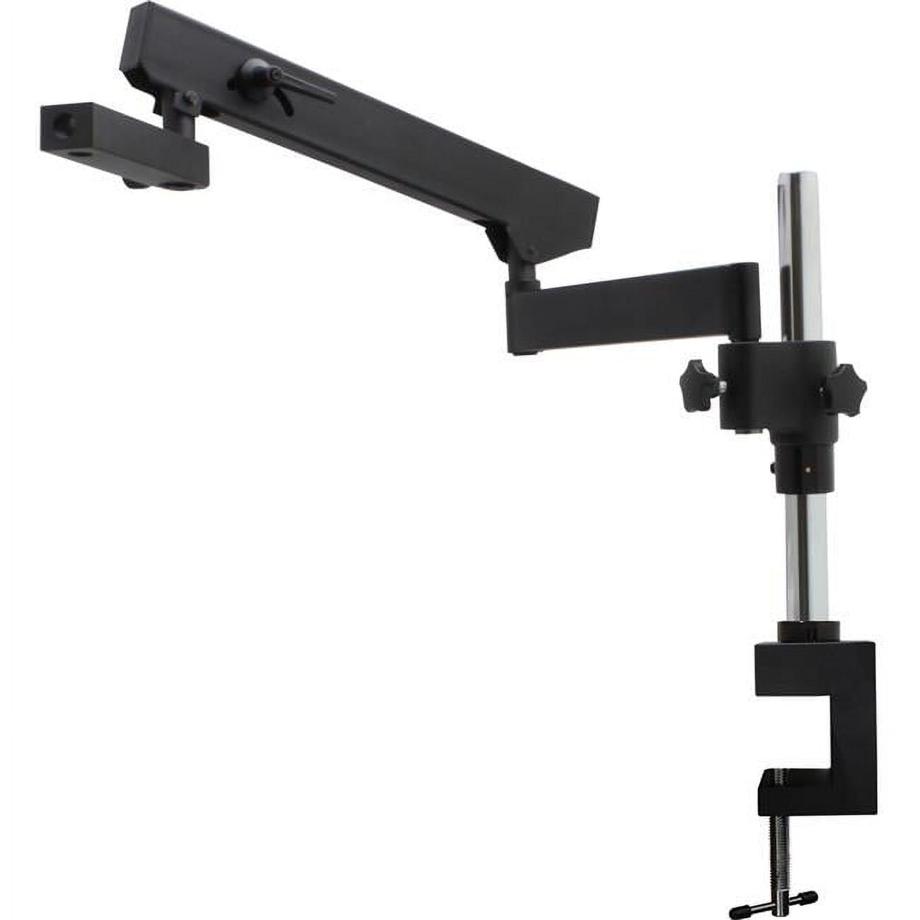 Picture of Aven 26800B-550-PCL Articulating Arm Stand with Vertical Post & Table Clamp&#44; Black