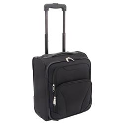 Mercury Luggage Under Seat Roller Bag, Black