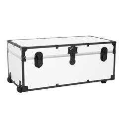 SWD9100-10 30 in. Seward Rover Trunk with Wheels & One Carry Handle, White