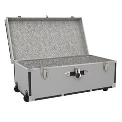 SWD6113-08 30 in. Seward Explorer Trunk with Wheels & Lock, Gray
