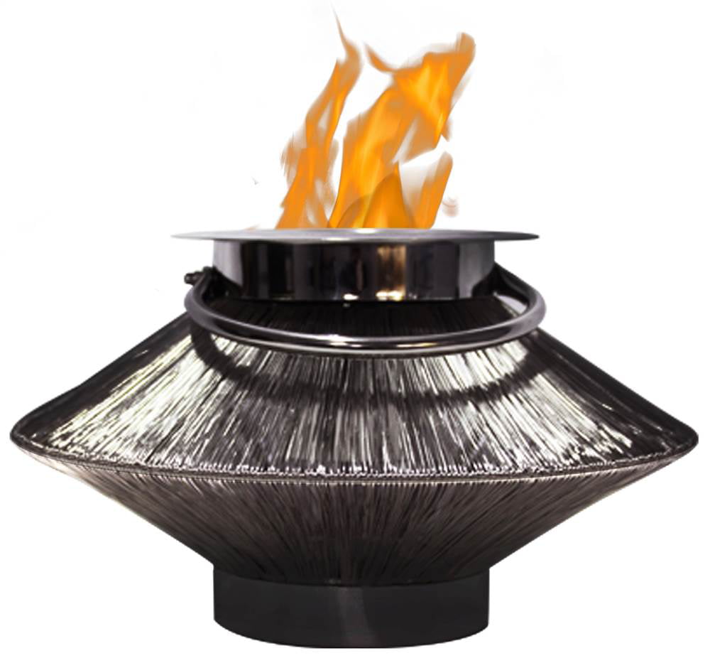 Picture of Anywhere Fireplace 90237 2 in 1 Saturn Fireplace Lantern&#44; Silver
