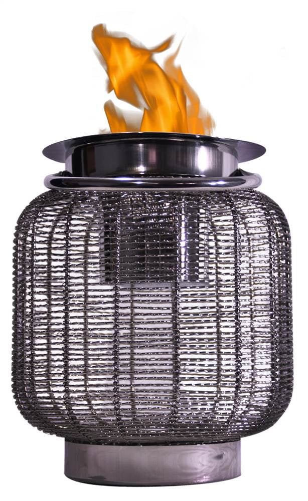 Picture of Anywhere Fireplace 90241 2 in 1 Neptune Fireplace Lantern&#44; Silver
