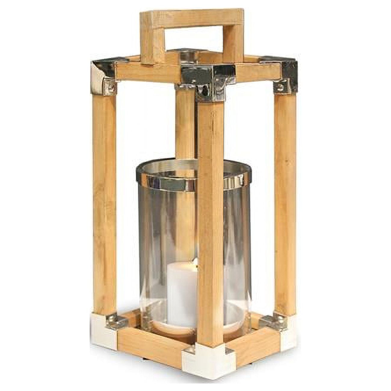Picture of Anywhere Fireplace 90243 22 in. Southampton Teak Wood Lantern