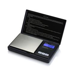 Picture of American Weigh Scales AWS-201-BLK 200 x 0.01 g Digital Personal Nutrition Scale Pocket Size&#44; Black