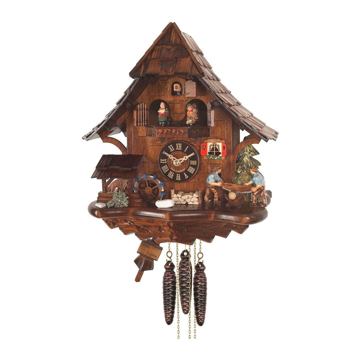 Engstler Battery - operated Cuckoo Clock Wood Cutters