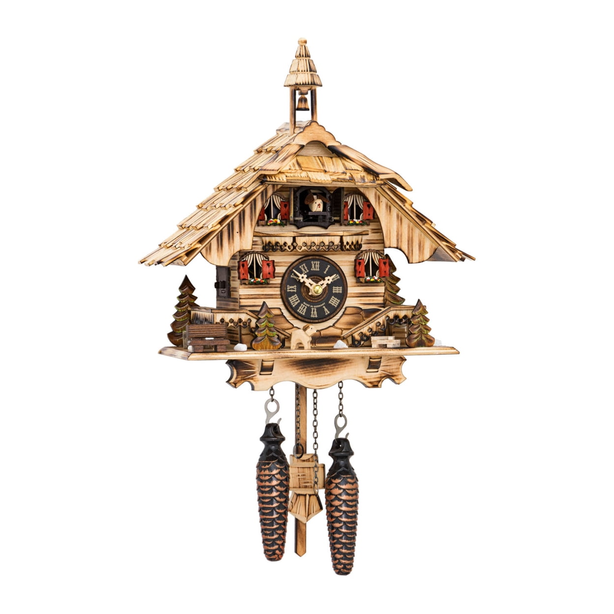 444-22QM Engstler Battery-operated Cuckoo Clock - Full Size