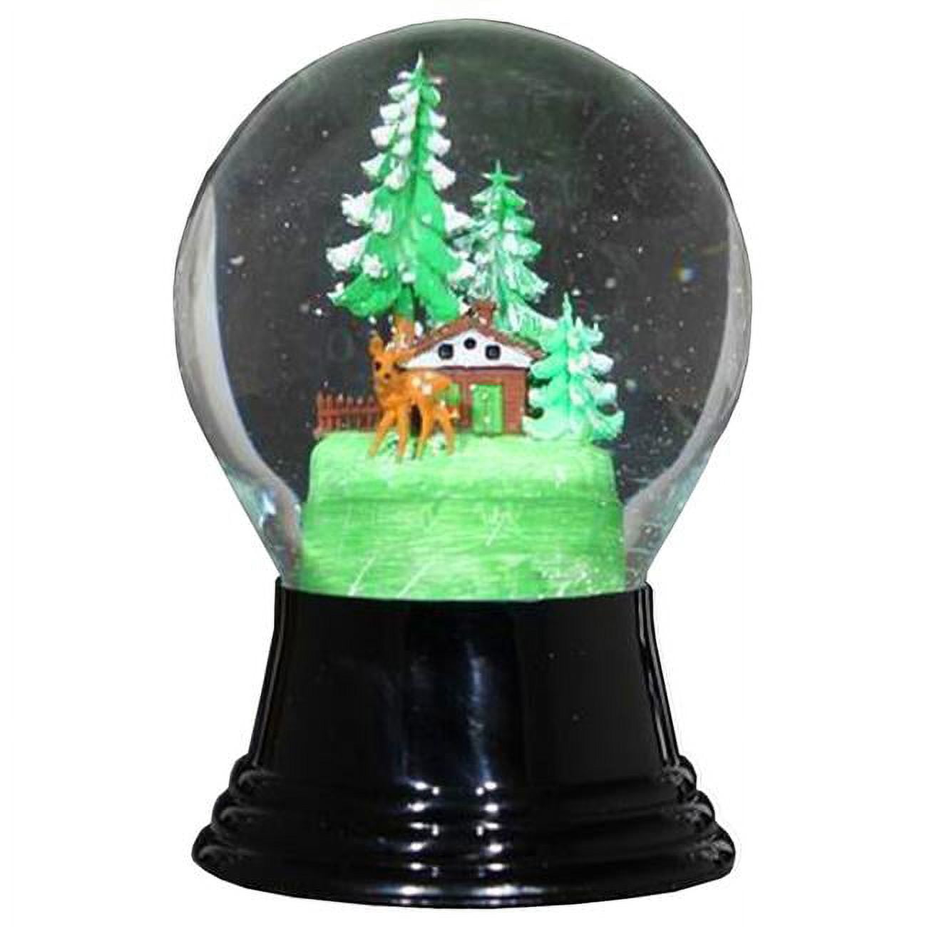 80 mm Perzy Snowglobe - Woodland Cottage