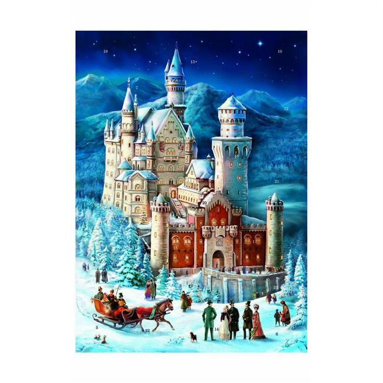 Picture of Alexander Taron ADV324 16.75 x 11.25 x 0.1 in. Sellmer Advent Calender - Neuschwanstein with No Envelope - Extra Large