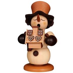 1-063 Christian Ulbricht Smoker Snowman with Gingerbread House