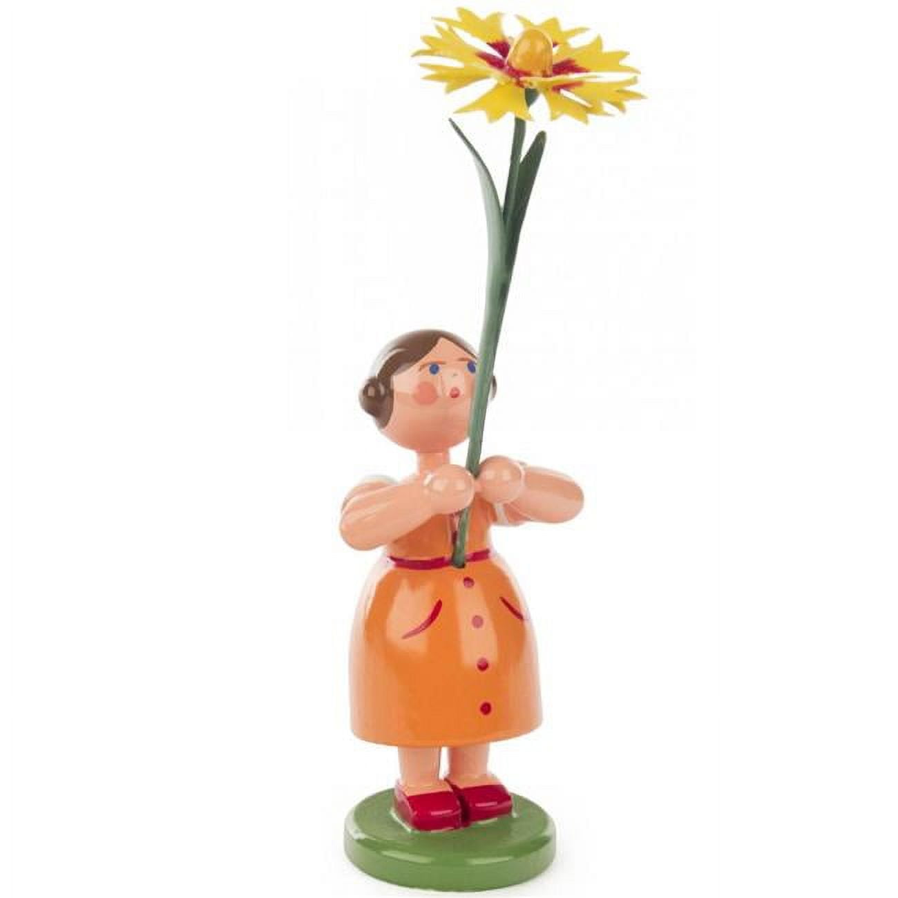 Picture of Alexander Taron 013-2012 Dregno Easter Figurine - Butter Flower Girl - 4.5 x 1.25 x 1.25 in.