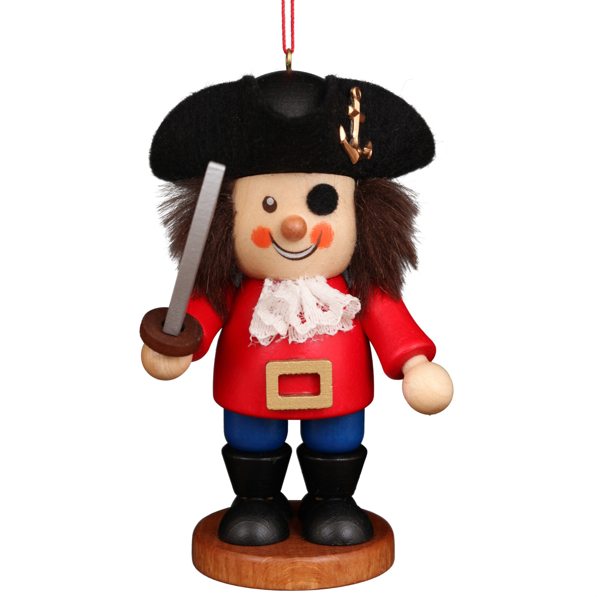 Picture of Alexander Taron 13-0821 4 in. Christian Ulbricht Ornament - Tramp Pirate&#44; Red