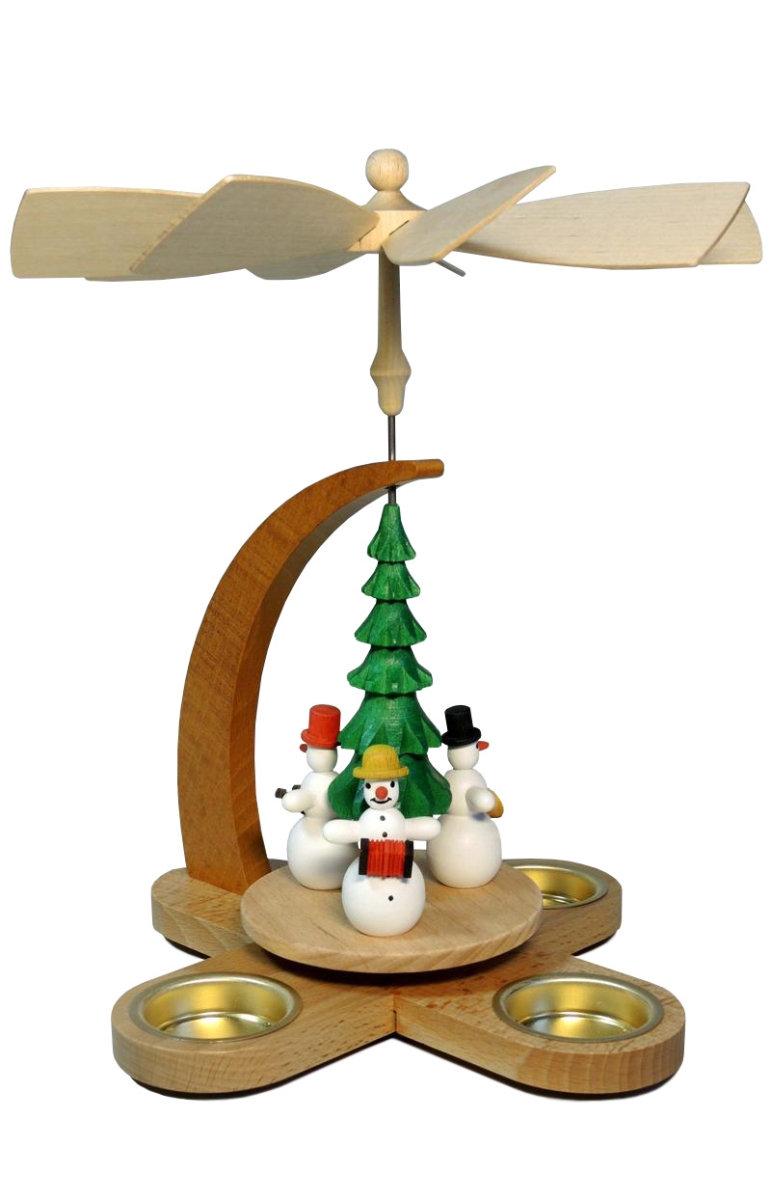 15872 1 x 8 x 8 in. Pyramid - Snowmen Musicians