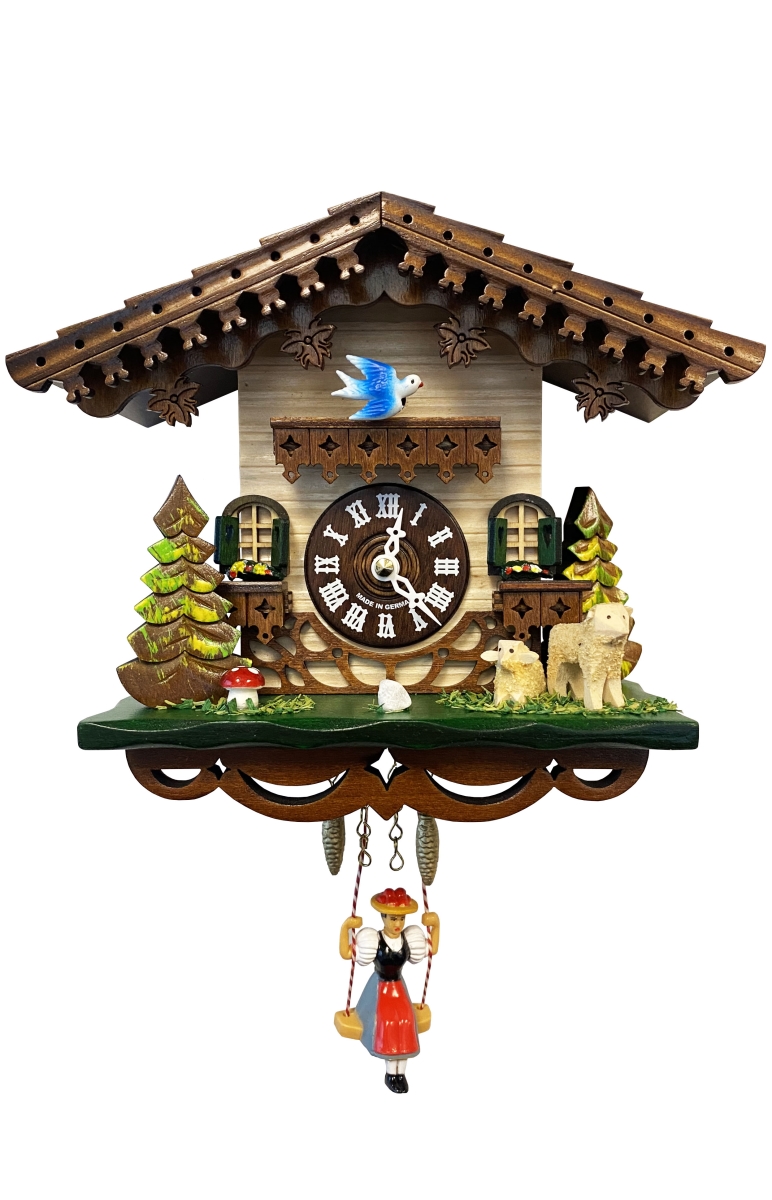 174SQ 6.5 x 7.5 x 4.5 in. Battery-operated Clock - Mini Size