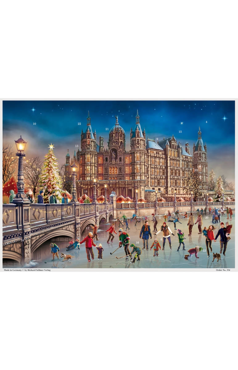 ADV334 11.25 x 16.75 x 0.1 in. Advent Schweriner Castle - Large