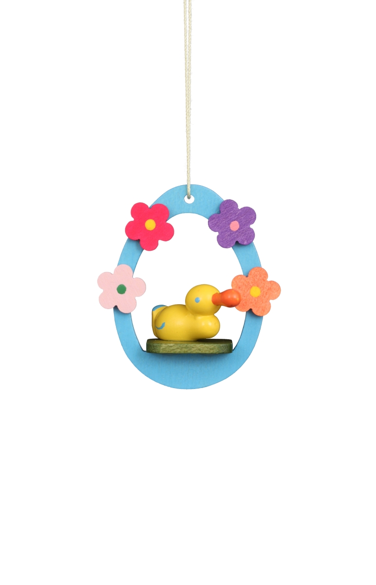 11-0603 2.1 x 1.9 x 0.8 in. Ornament Duck in Egg