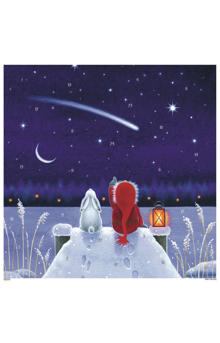 10510 11.75 x 11.75 x 0.1 in. Advent Tomte with Shooting Star