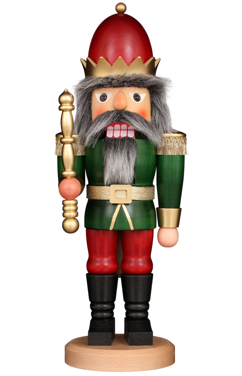 32-827 16.9 x 6.1 x 5.1 in. Christian Ulbricht Nutcracker - Red & Green King