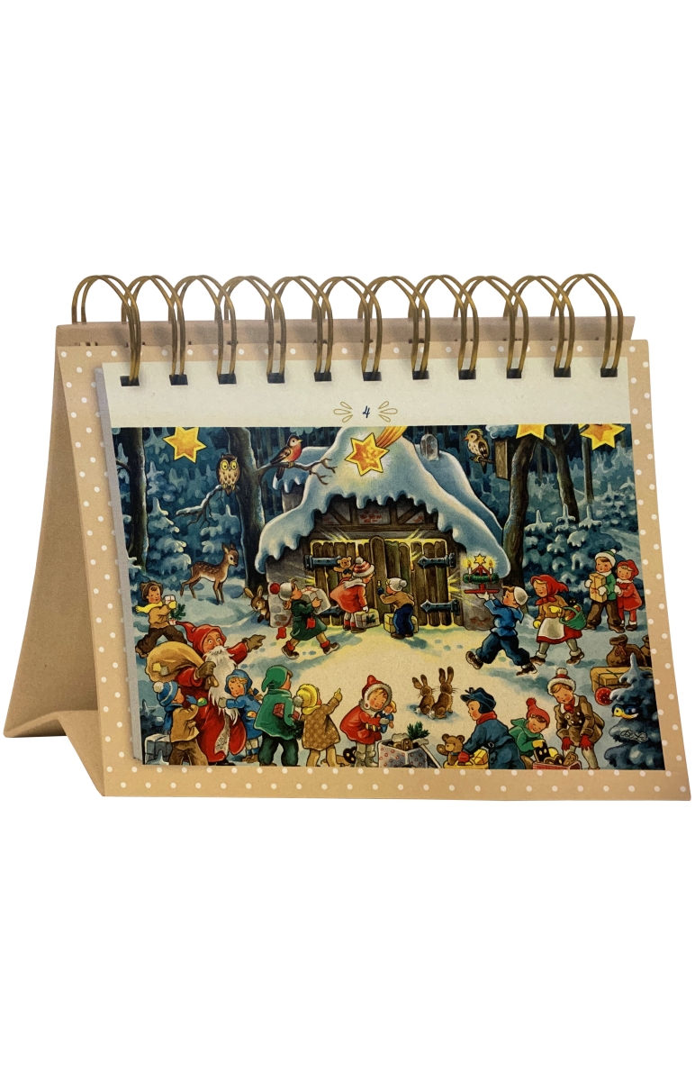 Flip Calendar - Christmas Countdown - 5.5 x 7.5 in. - Made in Germany