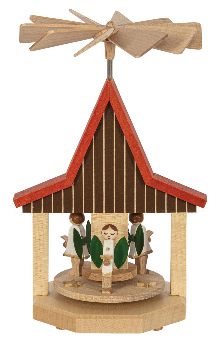 1752 5 x 3.5 x 3 in. Pyramid Mini House with Angels