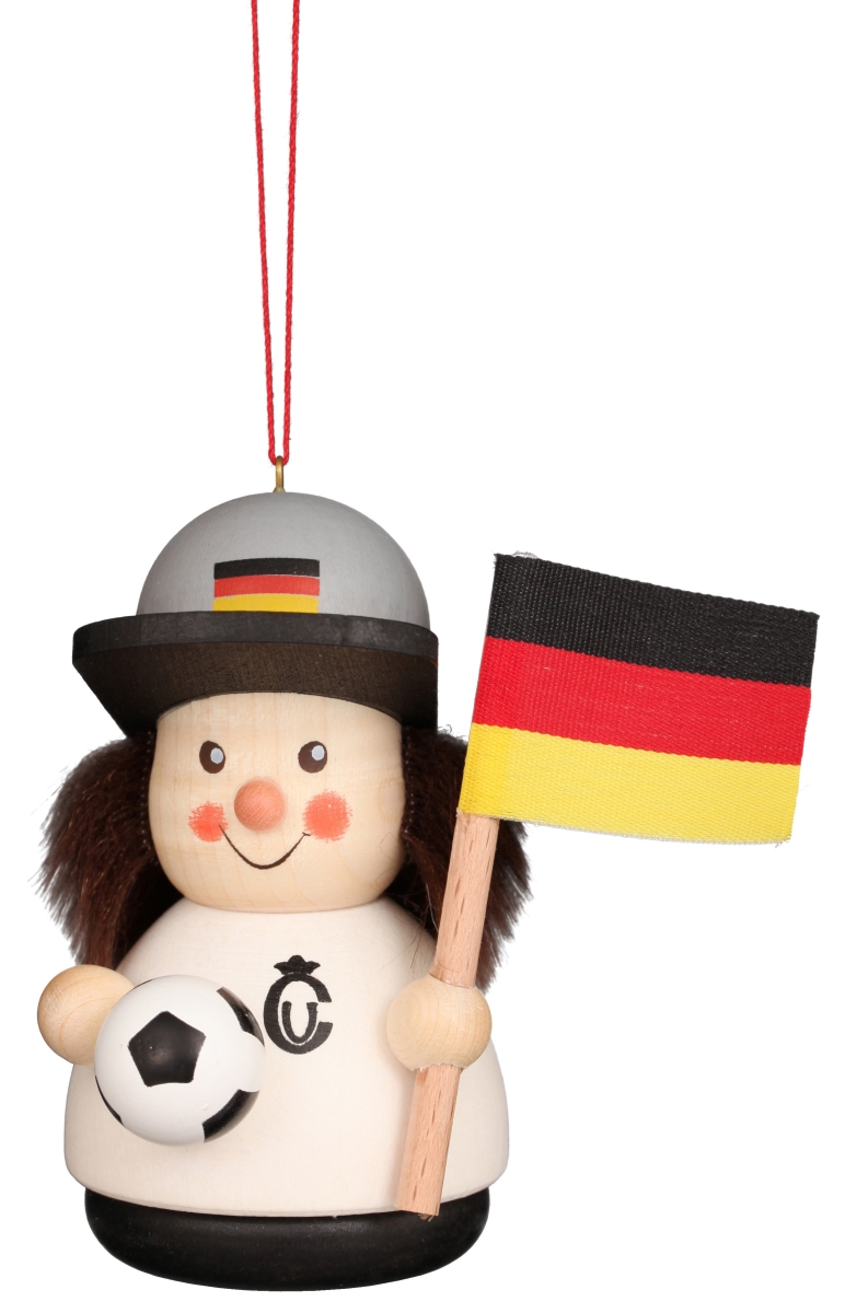 15-0439 3 x 2.8 x 2.2 in. Ornament German Soccer Player