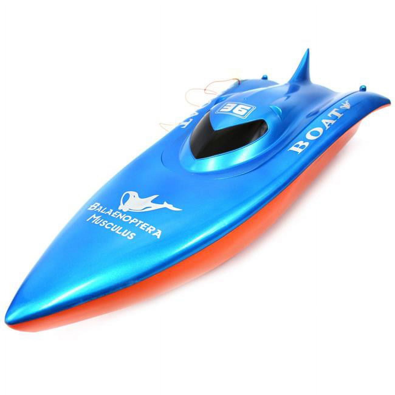 Picture of Azimport B18 Red Blue 23 in. Balaenoptera Musculus Racing Boat Toy - Red & Blue