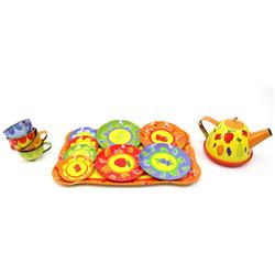 Picture of Azimport PS98B Metal Teapot & Cups Kitchen Play Set - Fruit
