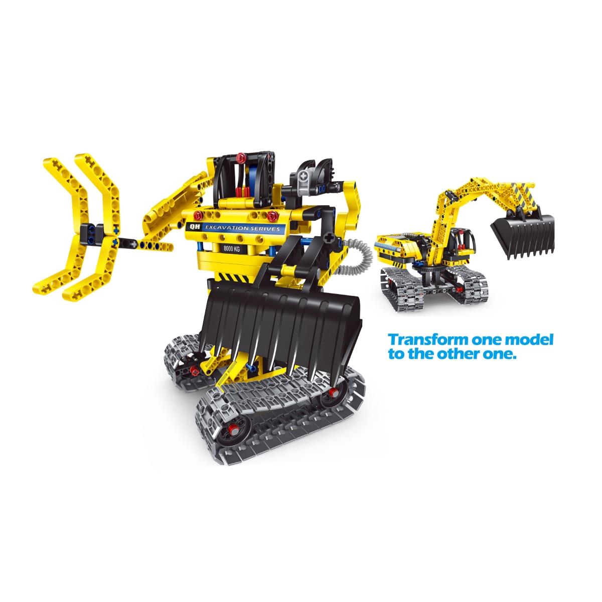 Picture of AZ Trading & Import PS6801 Mechanical Master Excavator 2 in 1 Engineering Toy Brick for Boys