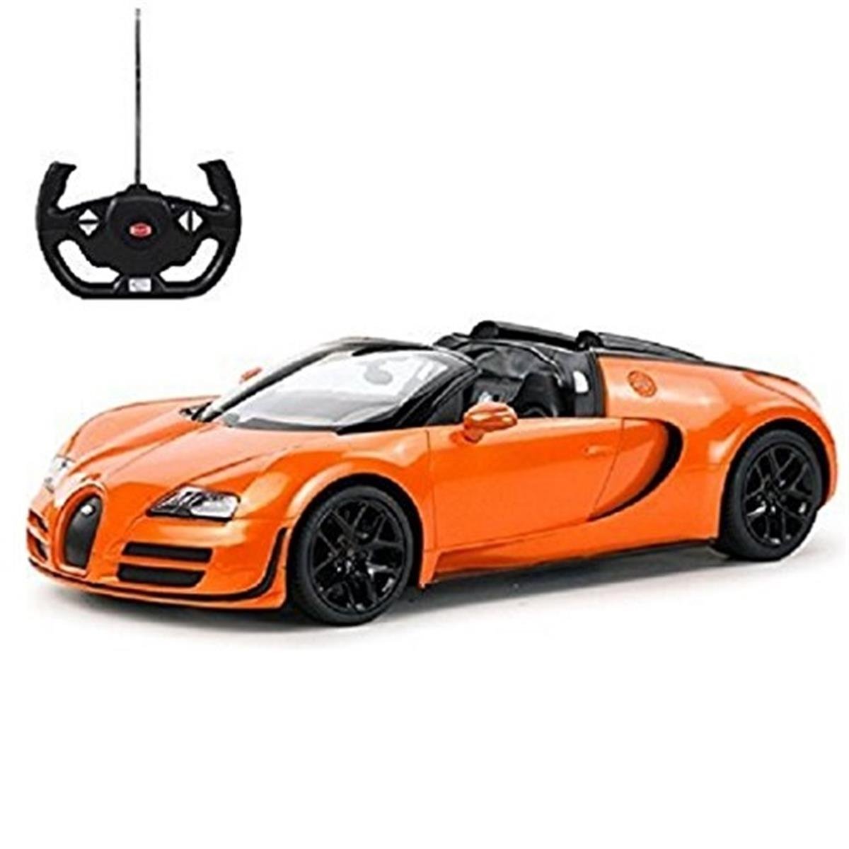 Radio Remote Control 1-14 Bugatti Veyron 16.4 Grand Sport Car, Orange -  Snag-It, SN1258901