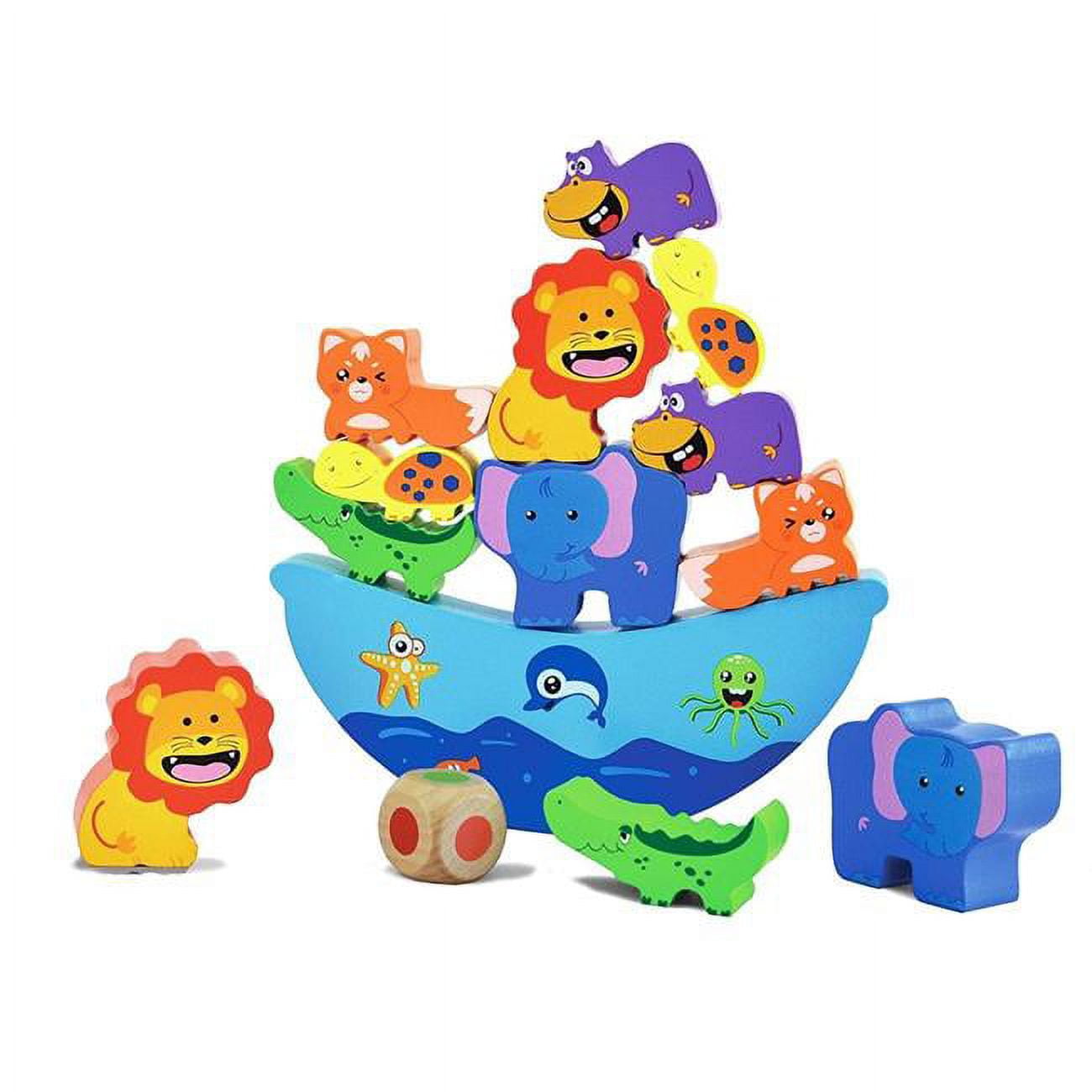 Picture of AZ Trading & Import PS699 Wooden Animal Balance Block Game